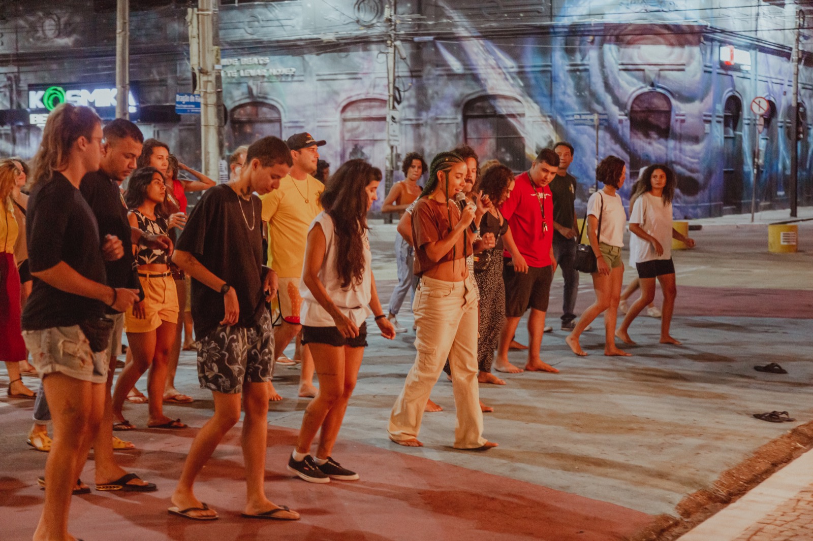 Aula coletiva de dança